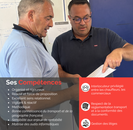 Les compétences d'un régulateur Transport